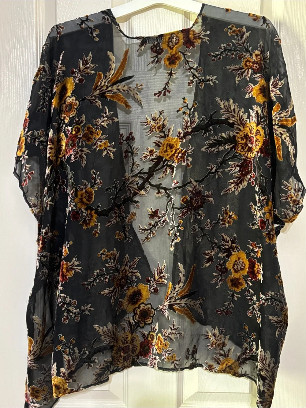 Burn out summer wrap one size